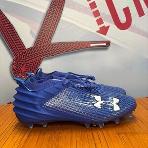 Under Armour Blur Smoke 2.0 MC Football Cleats Blue Mens Size 13 NEW